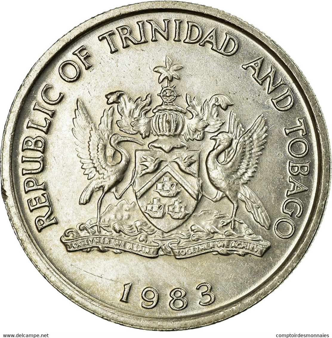 Monnaie, TRINIDAD & TOBAGO, 25 Cents, 1983, SUP, Copper-nickel, KM:32 - Trinidad & Tobago