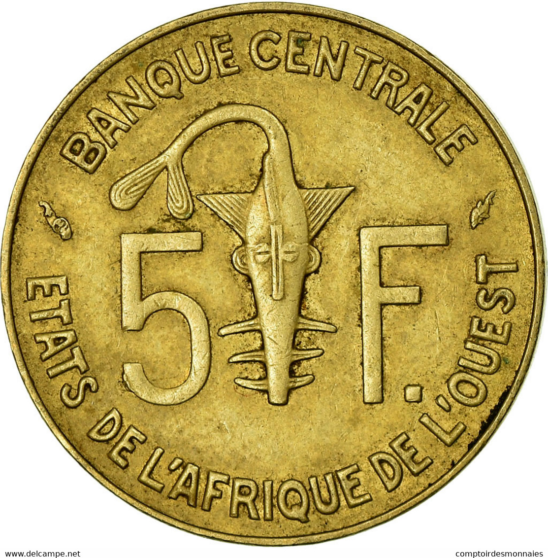 Monnaie, West African States, 5 Francs, 1990, Paris, TTB - Côte-d'Ivoire
