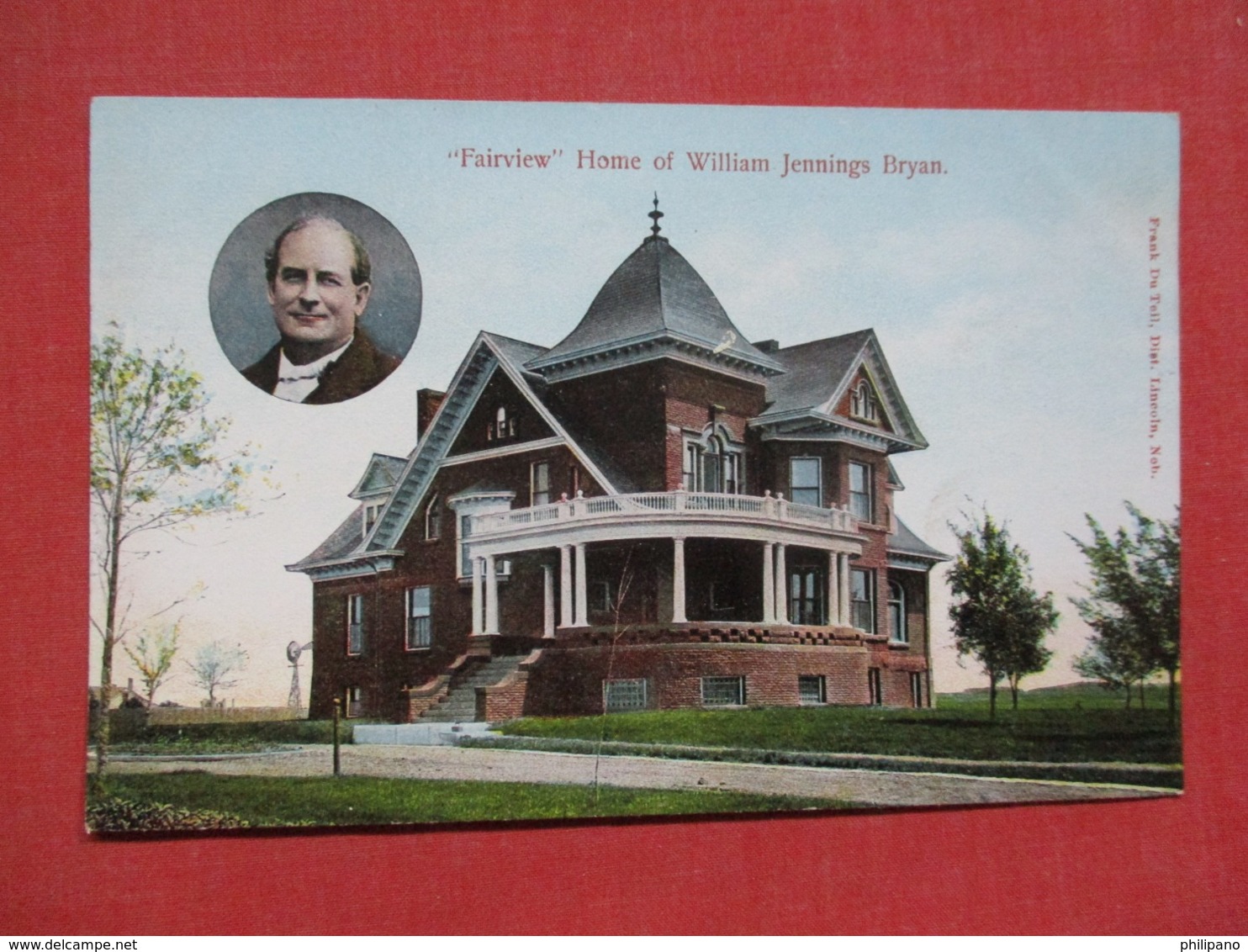 Fairview  Home Of William Jennings Bryan  Nebraska > Lincoln  Ref   3657 - Lincoln