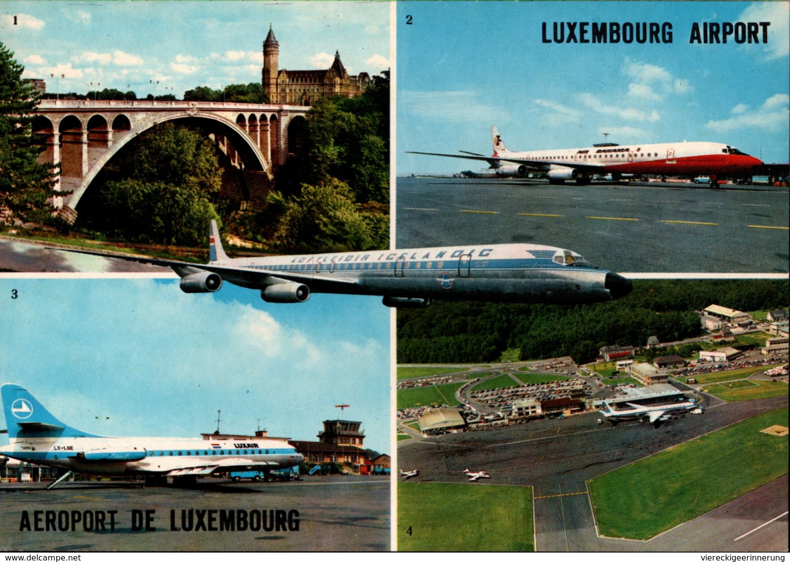 ! Modern Postcard, Luxemburg, Luxembourg Airport, Aerodrome, Flughafen, Luxair, Jets, Air Bahamas, Iceland - Sonstige & Ohne Zuordnung