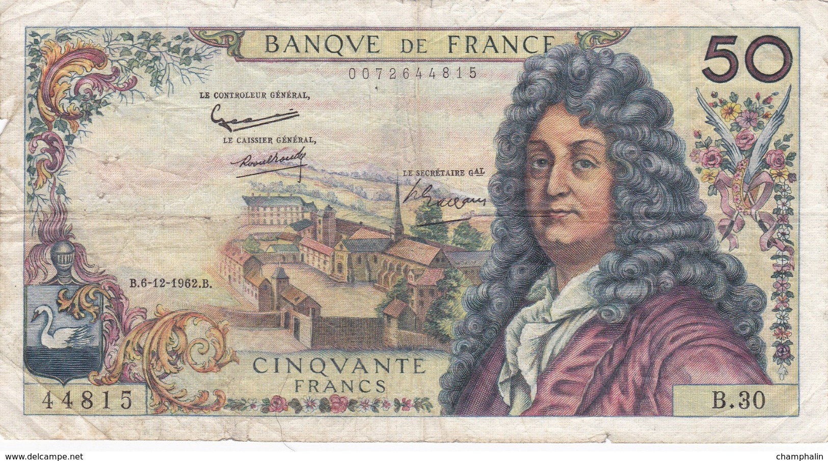 France - Billet De 50 Francs Type Racine - 6 Décembre 1962 - 50 F 1962-1976 ''Racine''