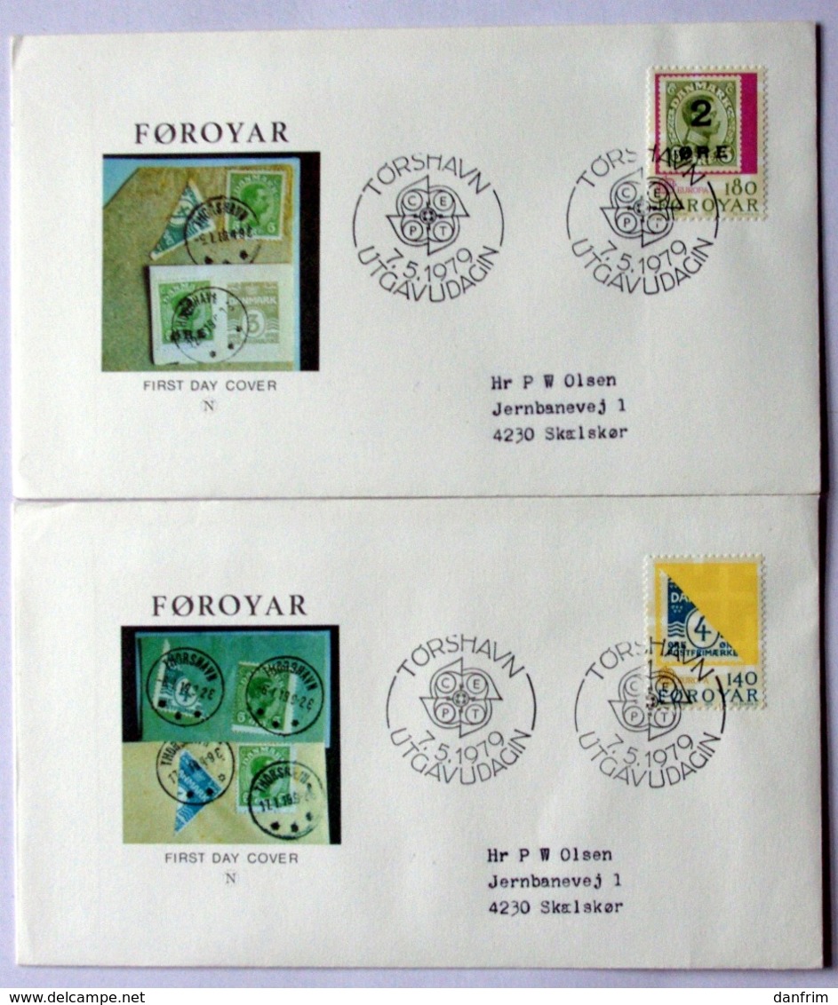 Faroe Islands  1979 EUROPA   MiNr.43-44       FDC   ( Lot 45 ) Neve COVER - Féroé (Iles)