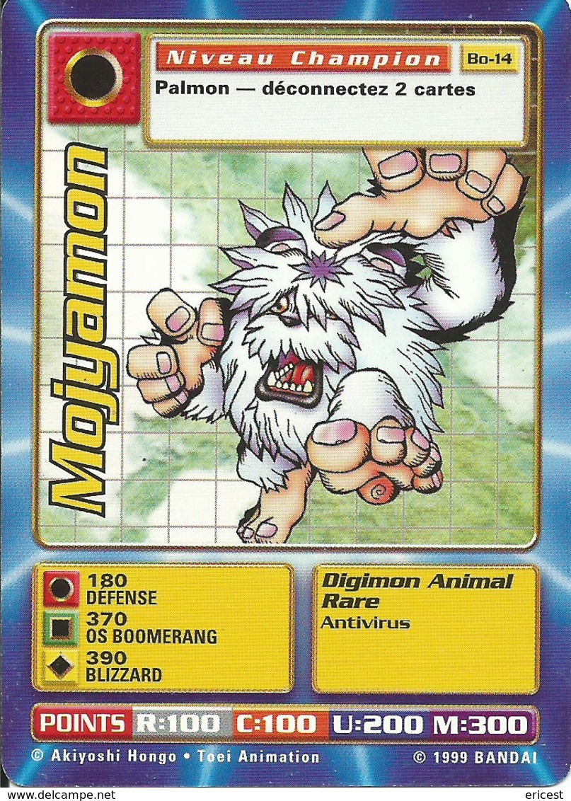 B - CARTE DIGIMON MOJYAMON BO-14 FR BON ETAT - Autres & Non Classés