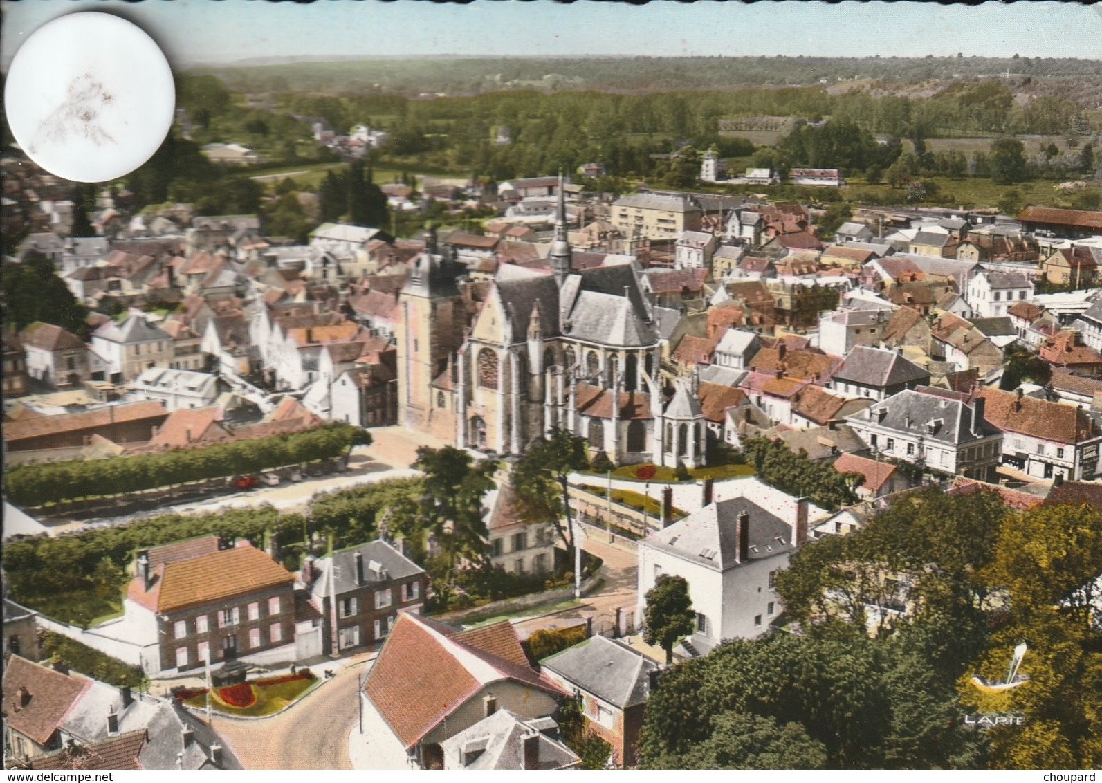 28 - Très Belle Carte Postale Semi Moderne Dentelée De NOGENT LE ROI   Vue Aérienne ( Voyagé ) - Nogent Le Roi