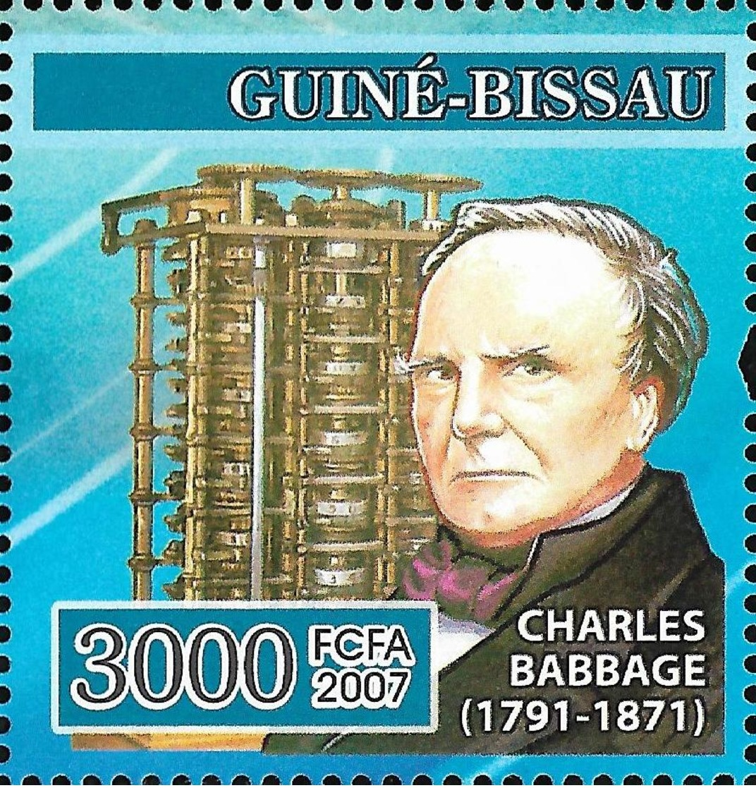 Guinea Bissau Charles Babbage Computer Inventor 1v Stamp MNH Michel:3480 - Other & Unclassified