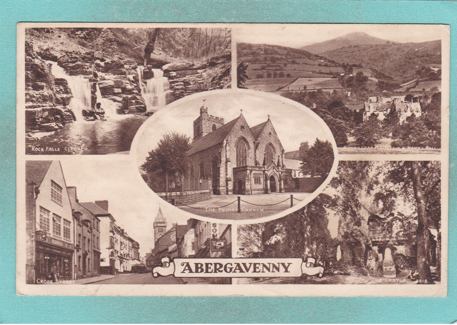 Small Multi View Post Card Of Abergavenny,Wales.S80. - Other & Unclassified