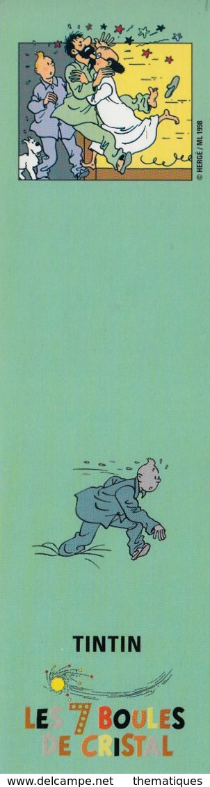 Thematiques Marque Pages Tintin Les 7 Boules De CristalTinTin - Bookmarks