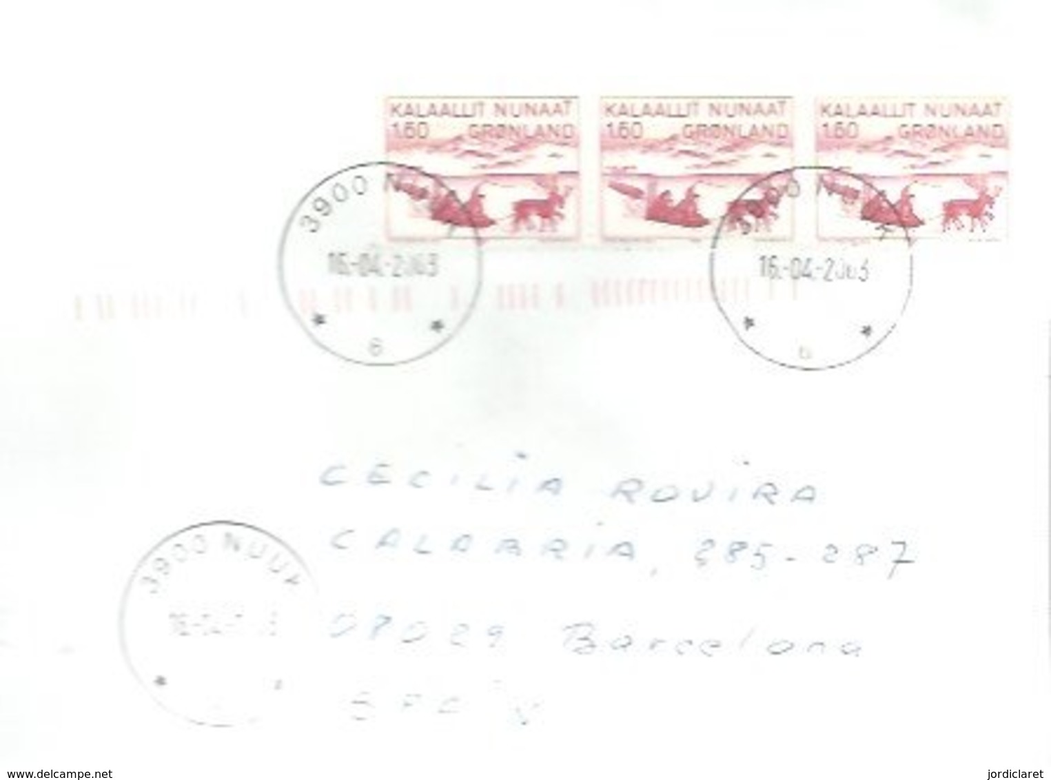 LETTER 2003  NUUK - Covers & Documents