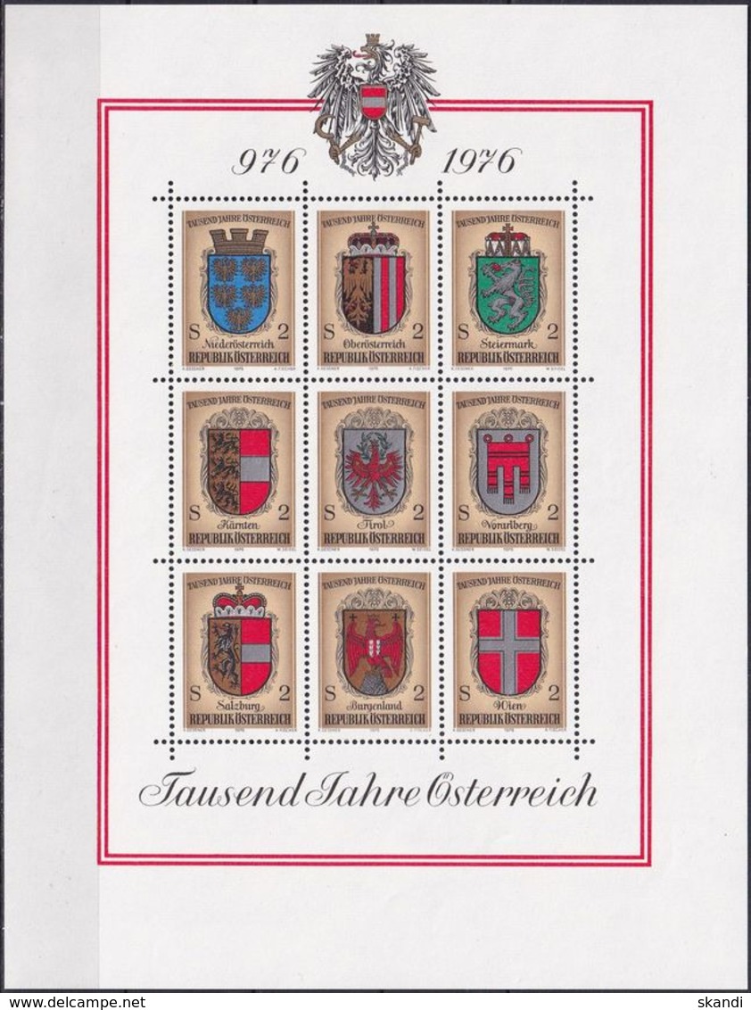 ÖSTERREICH 1976 Mi-Nr. Block 4 ** MNH - Blocks & Kleinbögen