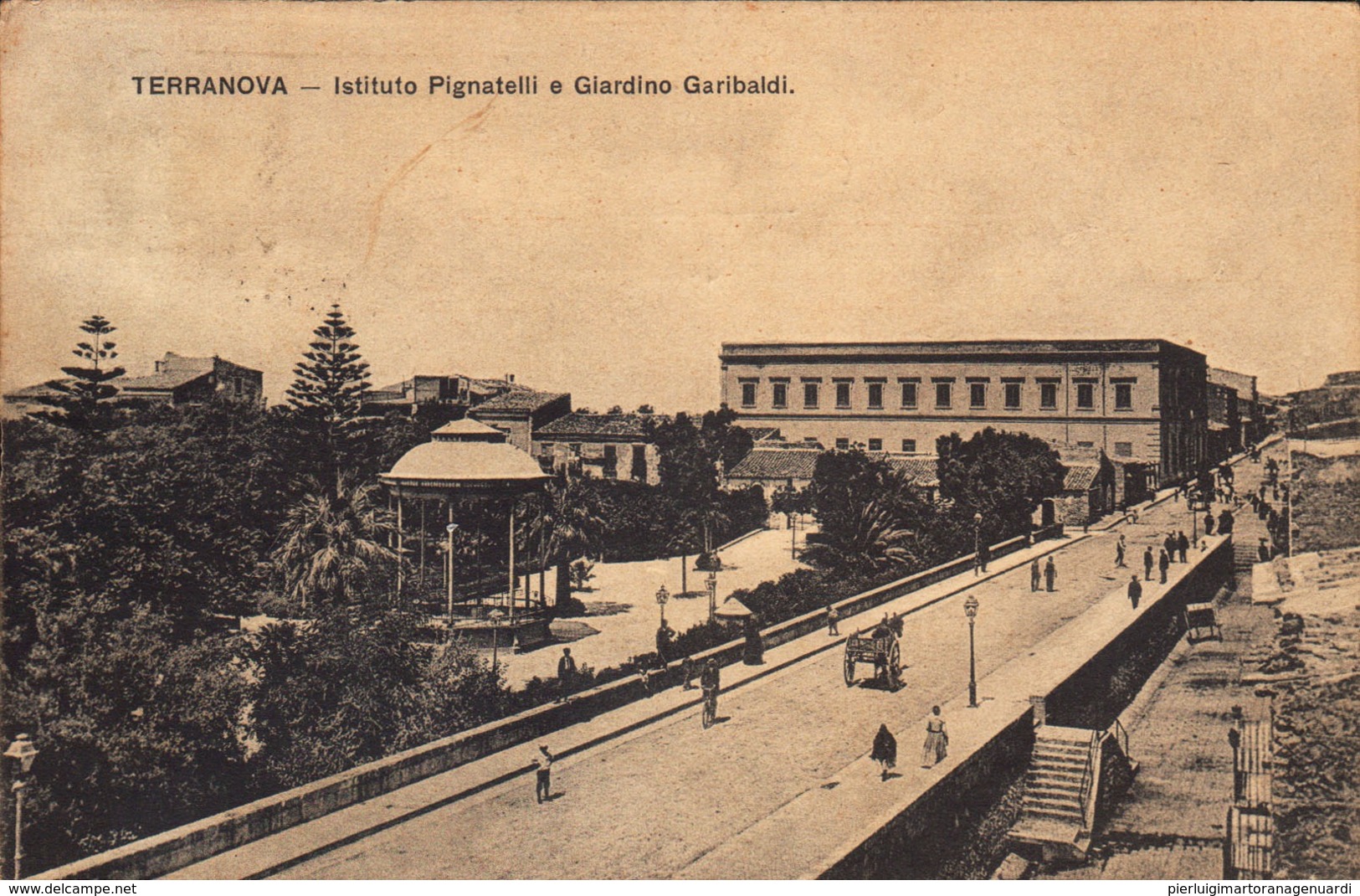12740 - Terranova Di Sicilia (Gela) - Istituto Pignatelli E Giardino Garibaldi ( Caltanissetta ) F - Gela
