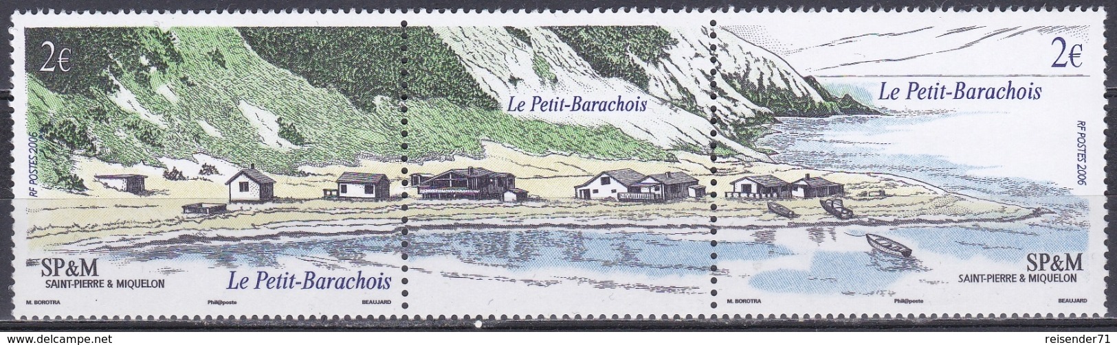 St. Pierre Und Miquelon 2006 Landschaften Landscapes Lagunen Lagoon Strände Beaches Petit-Barachois, Mi. 959-0 ** - Unused Stamps