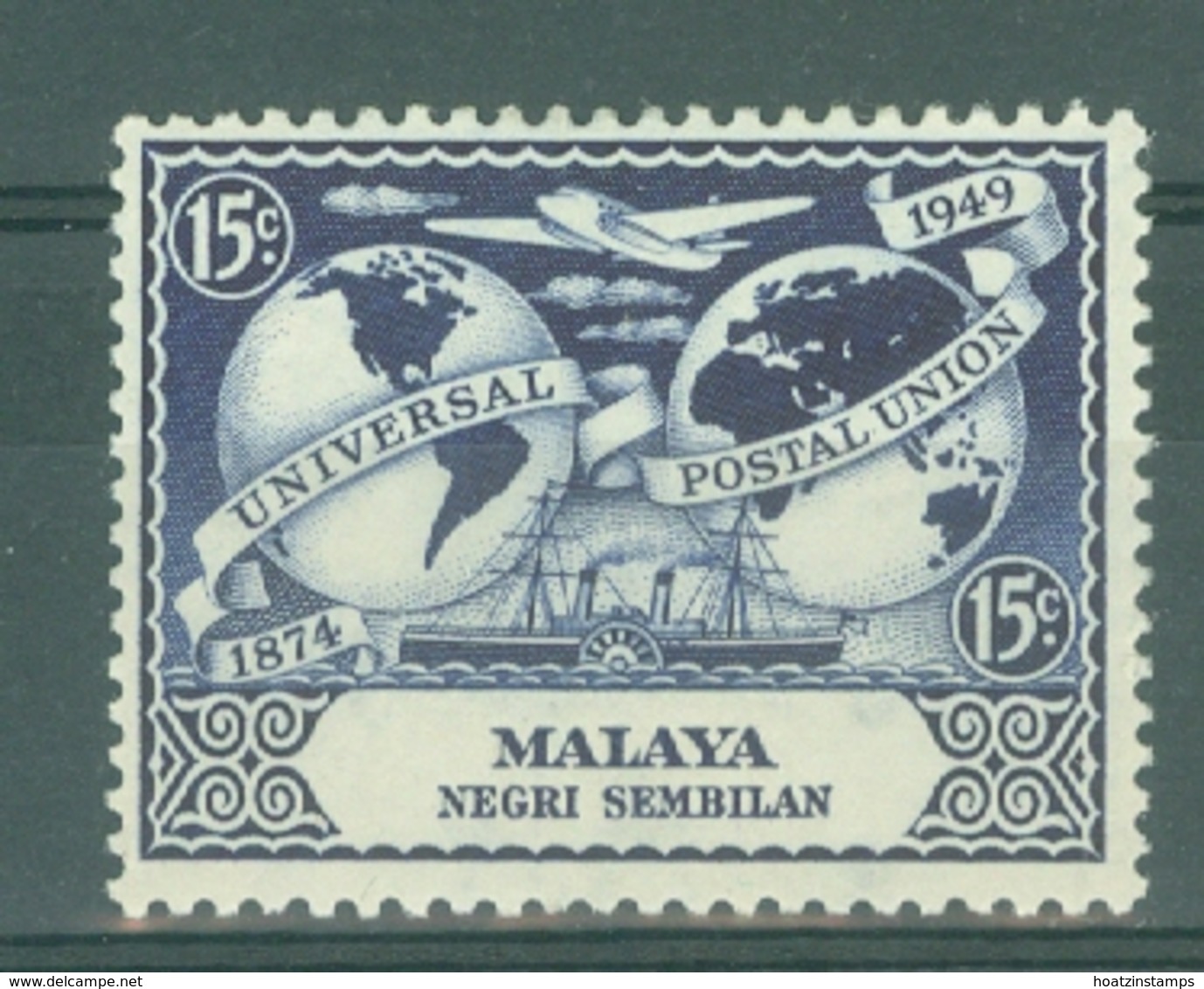 Negri Sembilan: 1949   U.P.U.   SG64   15c    MH - Negri Sembilan