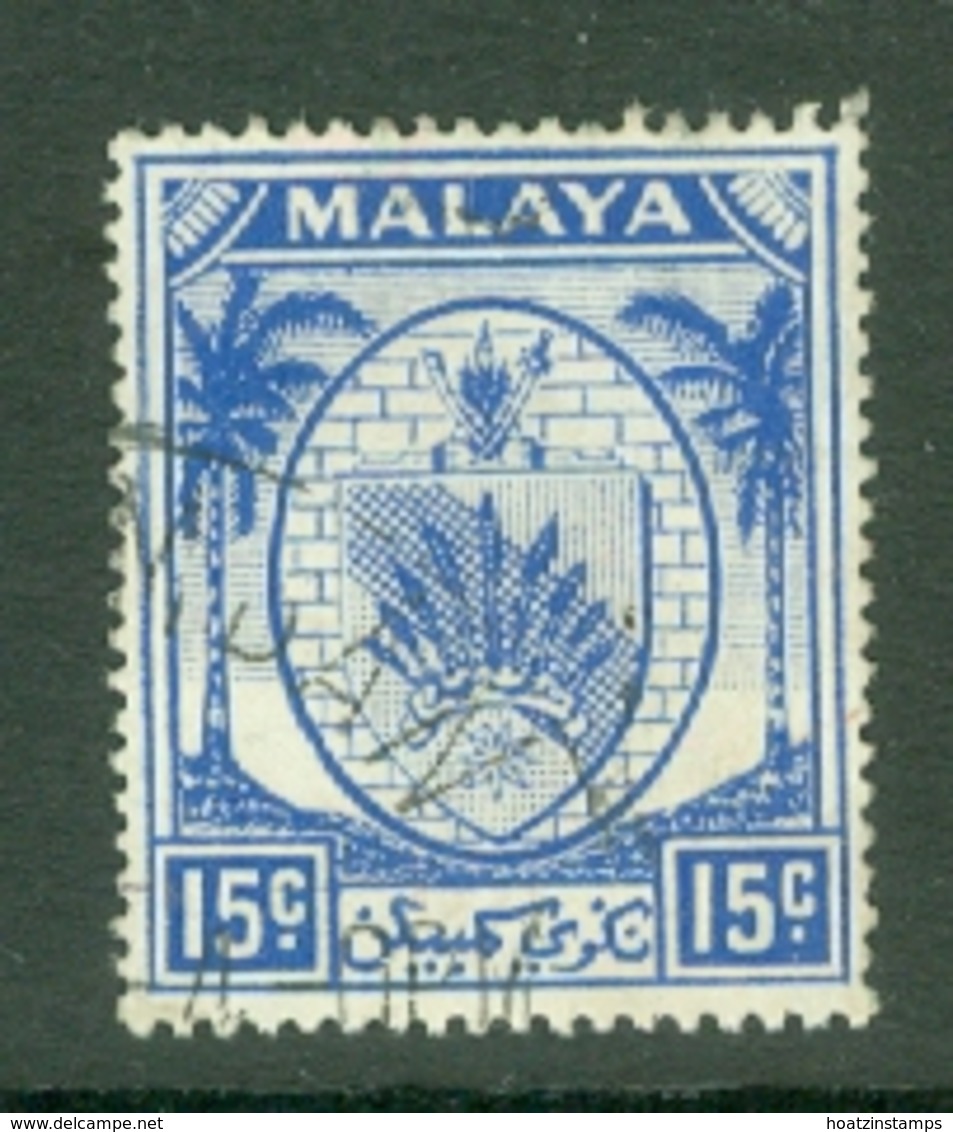 Negri Sembilan: 1949/55   Arms     SG52    15c     Used - Negri Sembilan