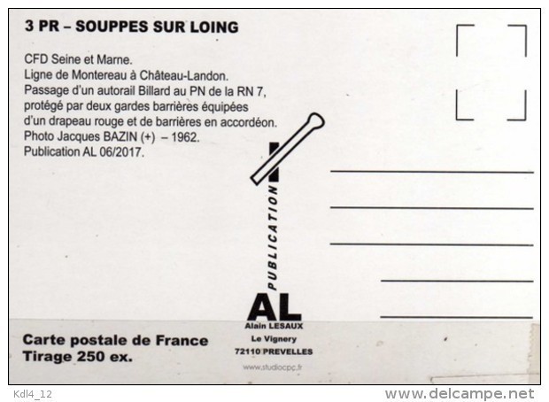 AL PR 03 - Les Gardes Barrières De La Route Nationale 7 - SOUPPES SUR LOING - Seine Et Marne 77 - CFD - Sonstige & Ohne Zuordnung