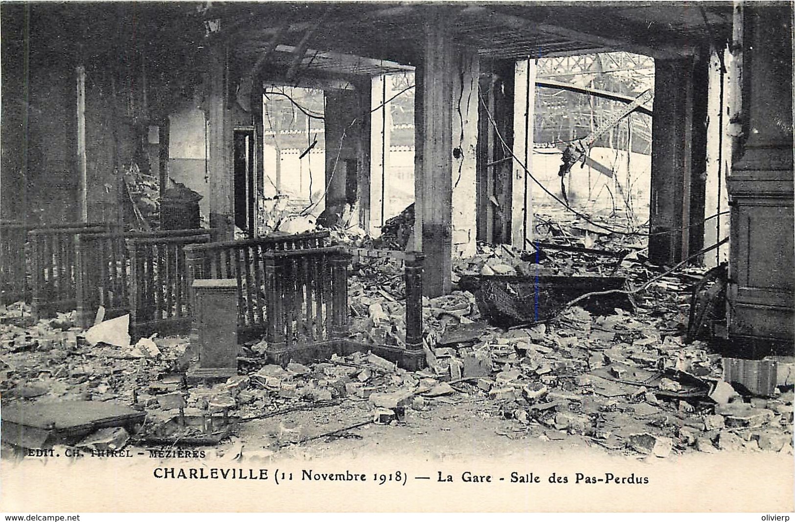 France - 08 - Charleville - La Gare - Salle Des Pas-Perdus - 11 Novembre 1918 - Charleville