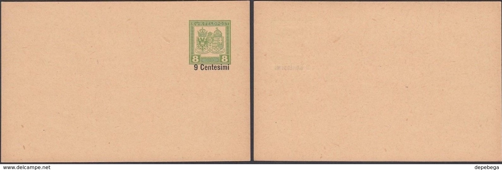 Austria - Italy 1918, Austro-Hungarian Empire, K.u.K. FELDPOST (9 Centisimi MiNr. FP 5 Habsburger - Wappen). - Autres & Non Classés
