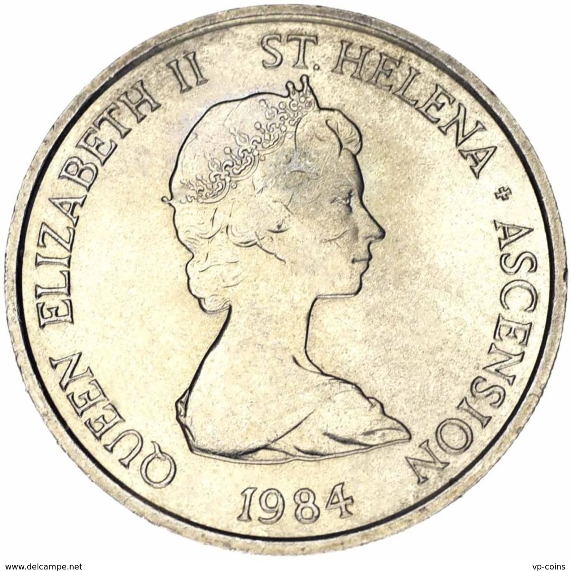 Saint Helena 5 Pence 1984 AU-UNC - Sint-Helena