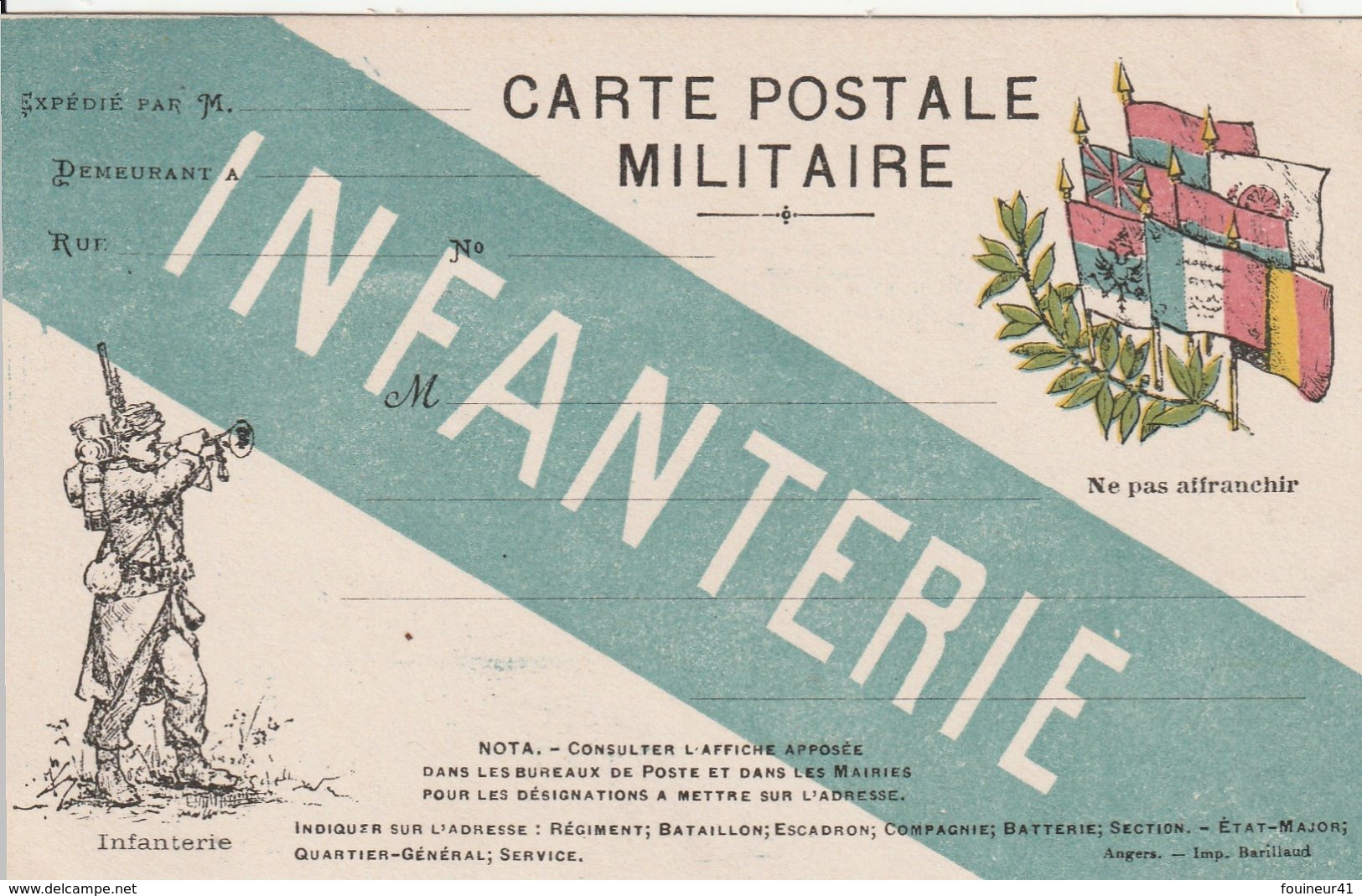 Carte Postale Militaire - Infanterie - War 1914-18