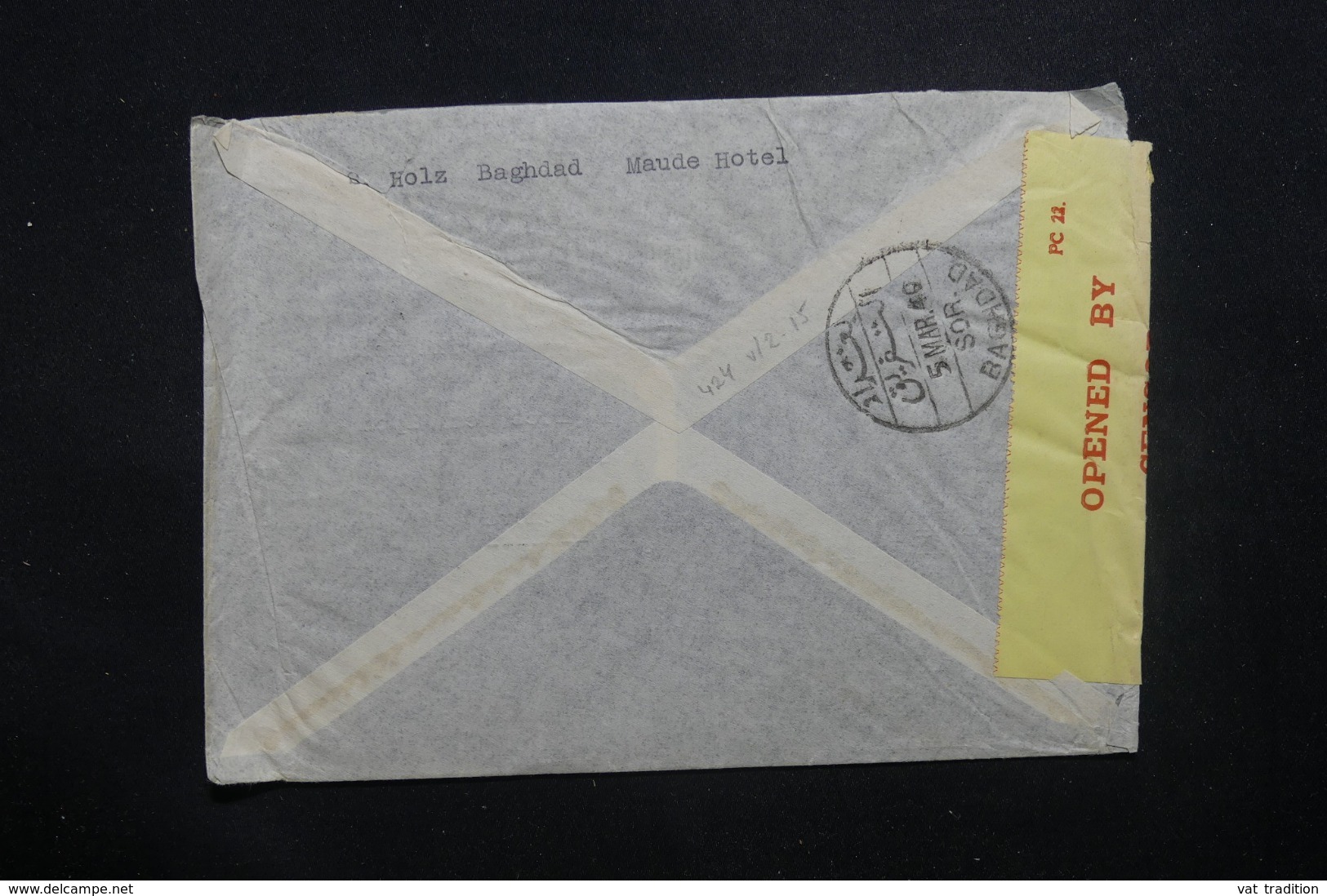 IRAQ - Enveloppe De Baghdad Pour La Suisse En 1940 Par Avion, Affranchissement Plaisant Avec Contrôle Postal - L 42922 - Iraq
