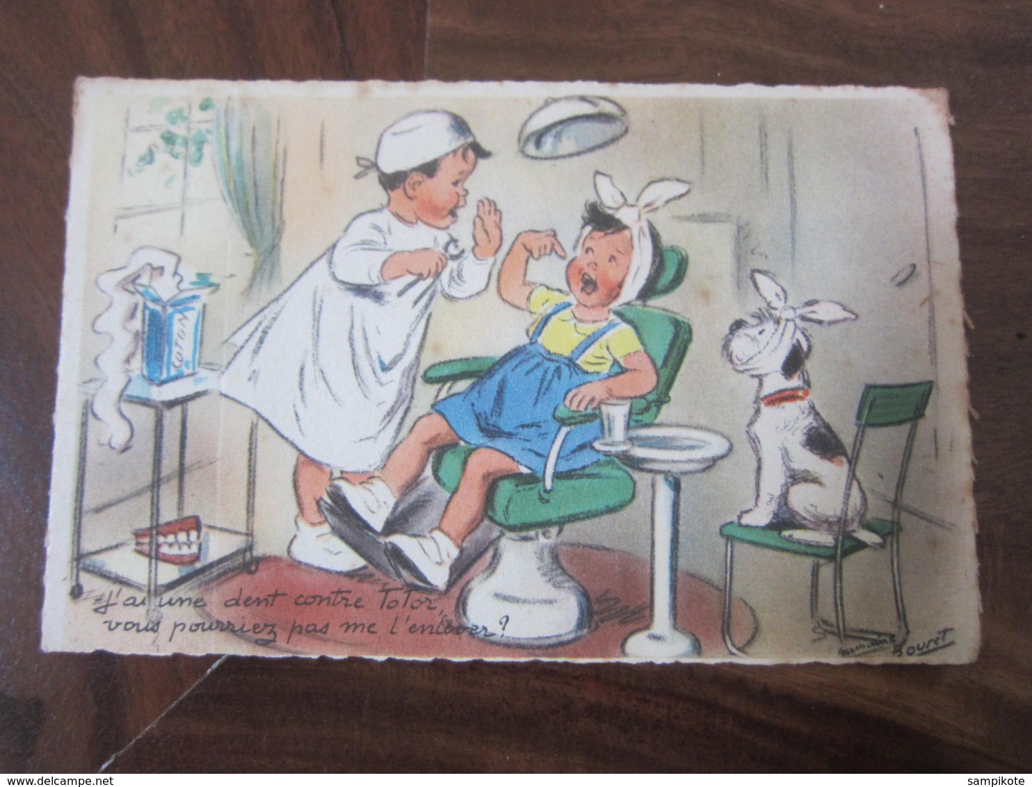 Carte Postale Illustrateur Germaine Bouret Chez Le Dentiste - Bouret, Germaine