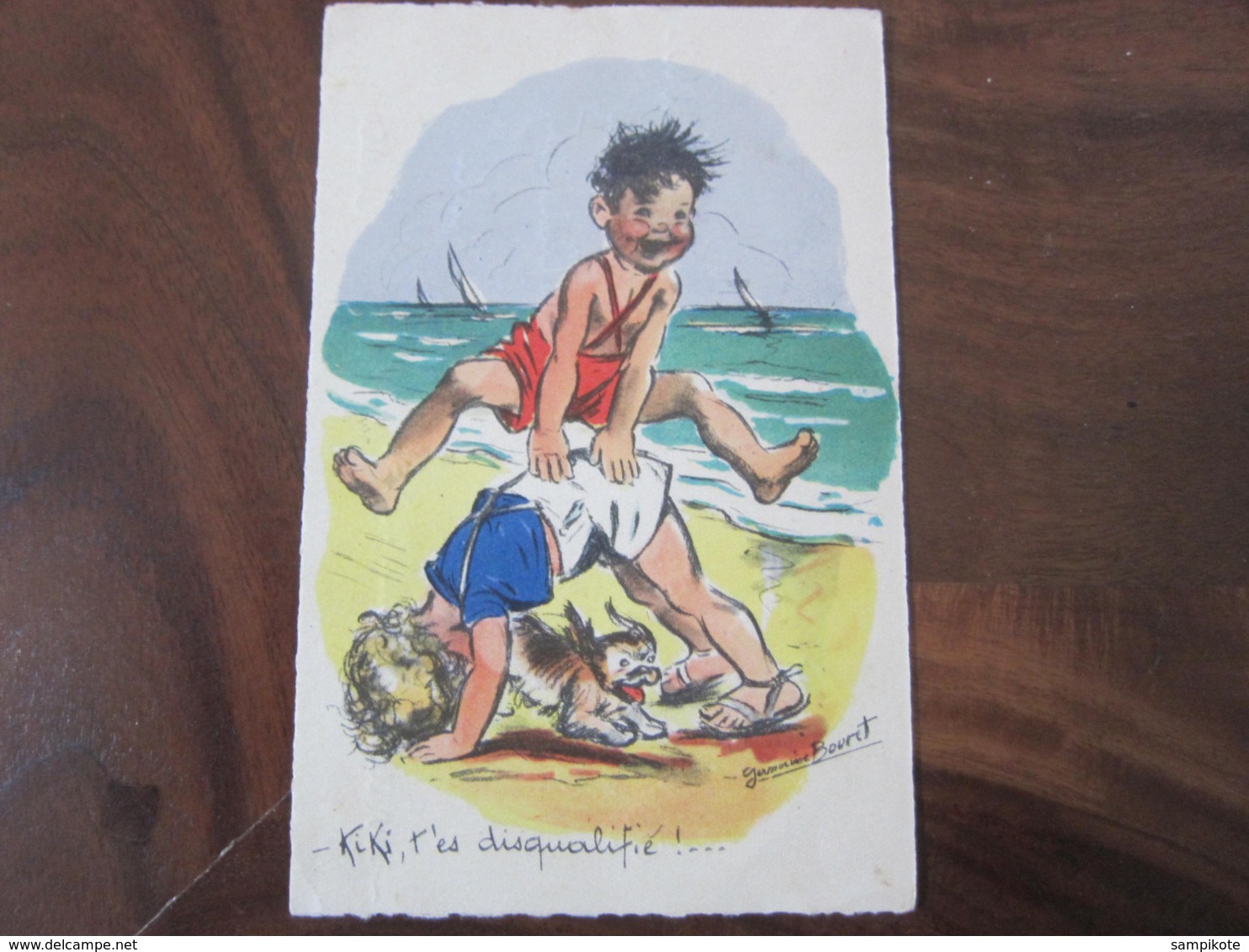 Carte Postale Illustrateur Germaine Bouret Kiki T'es Disqualifié! - Bouret, Germaine