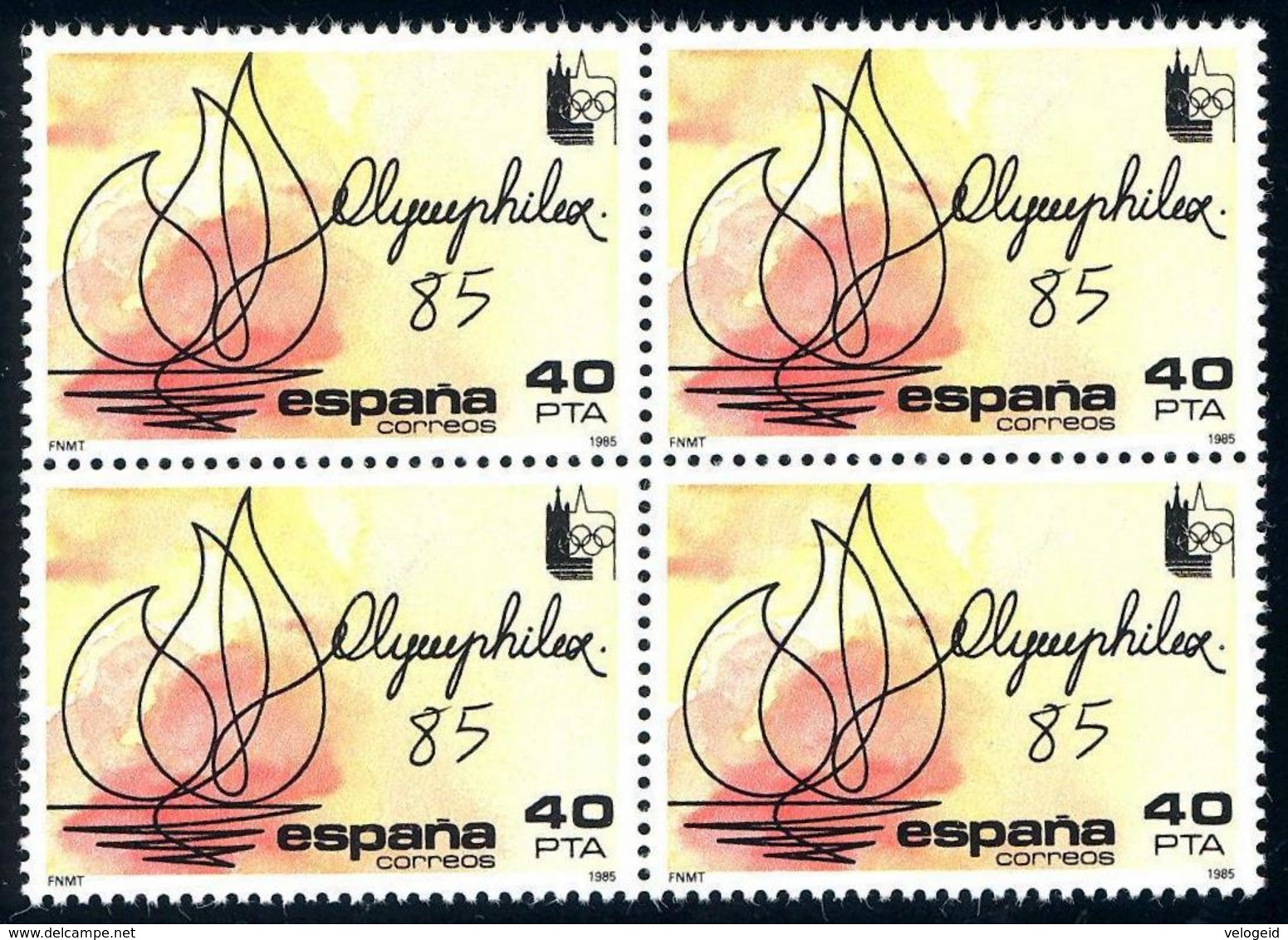 España. Spain. 1985. B4. OLYMPHILEX 85. Exposicion Filatelica Internacional - Nuevos