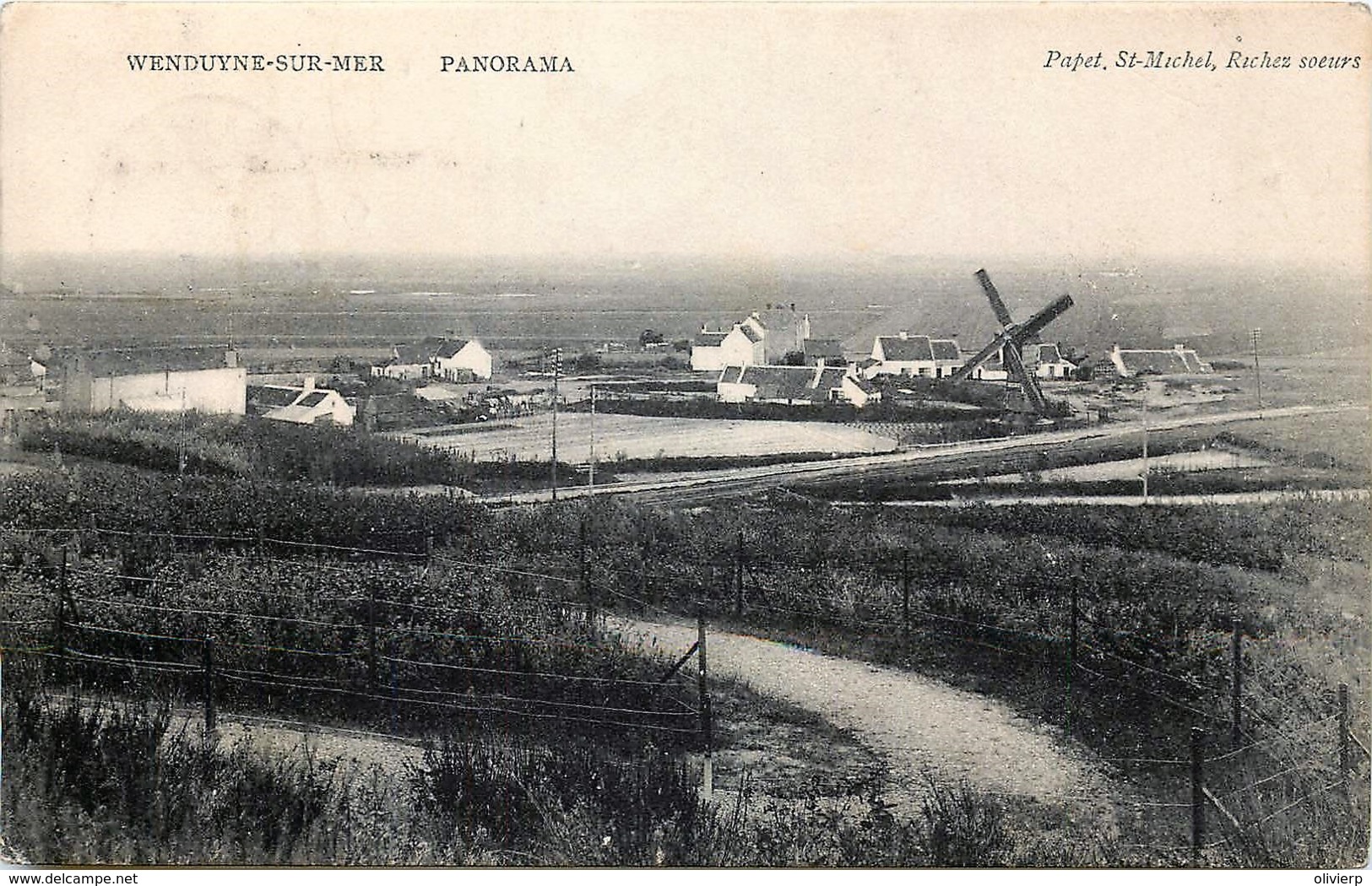 Wenduine - Panorama Et Moulin - Wenduine