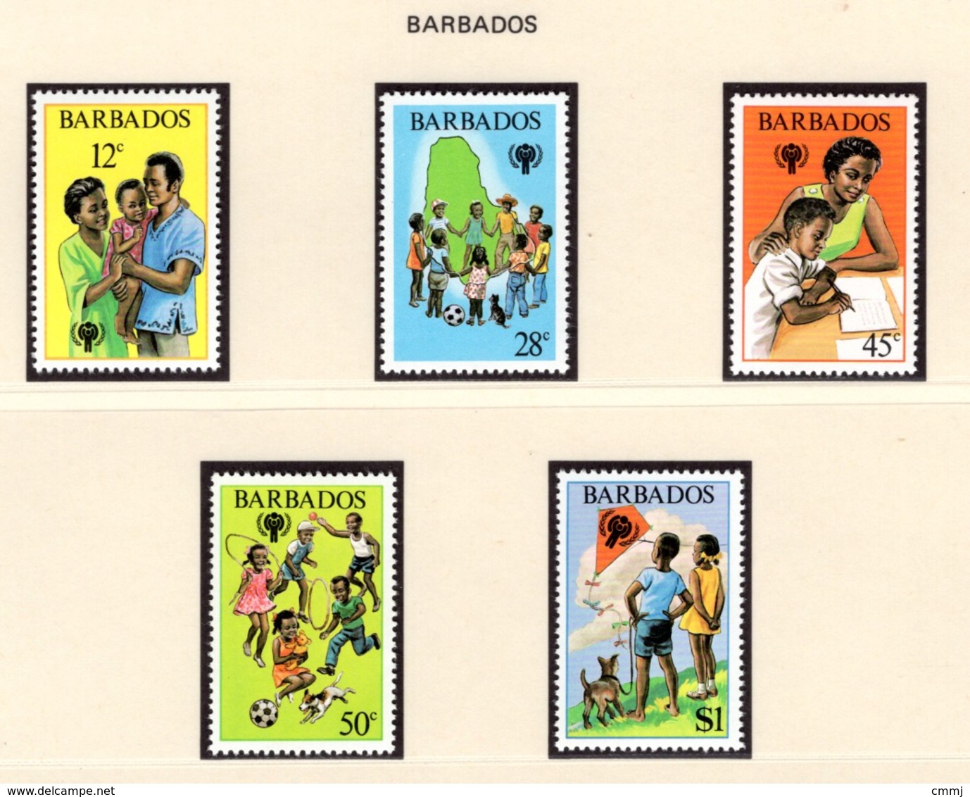 YEAR INTERN. OF CHILD - BARBADOS - Mi. Nr.  489/493 - NH - (6532-18.) - Senegal (1960-...)