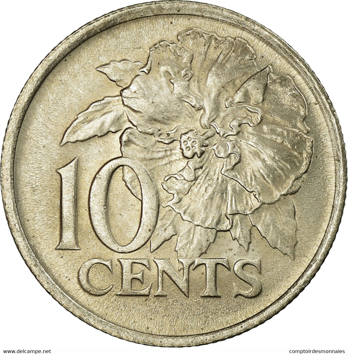 Monnaie, TRINIDAD & TOBAGO, 10 Cents, 1980, Franklin Mint, SUP, Copper-nickel - Trinité & Tobago