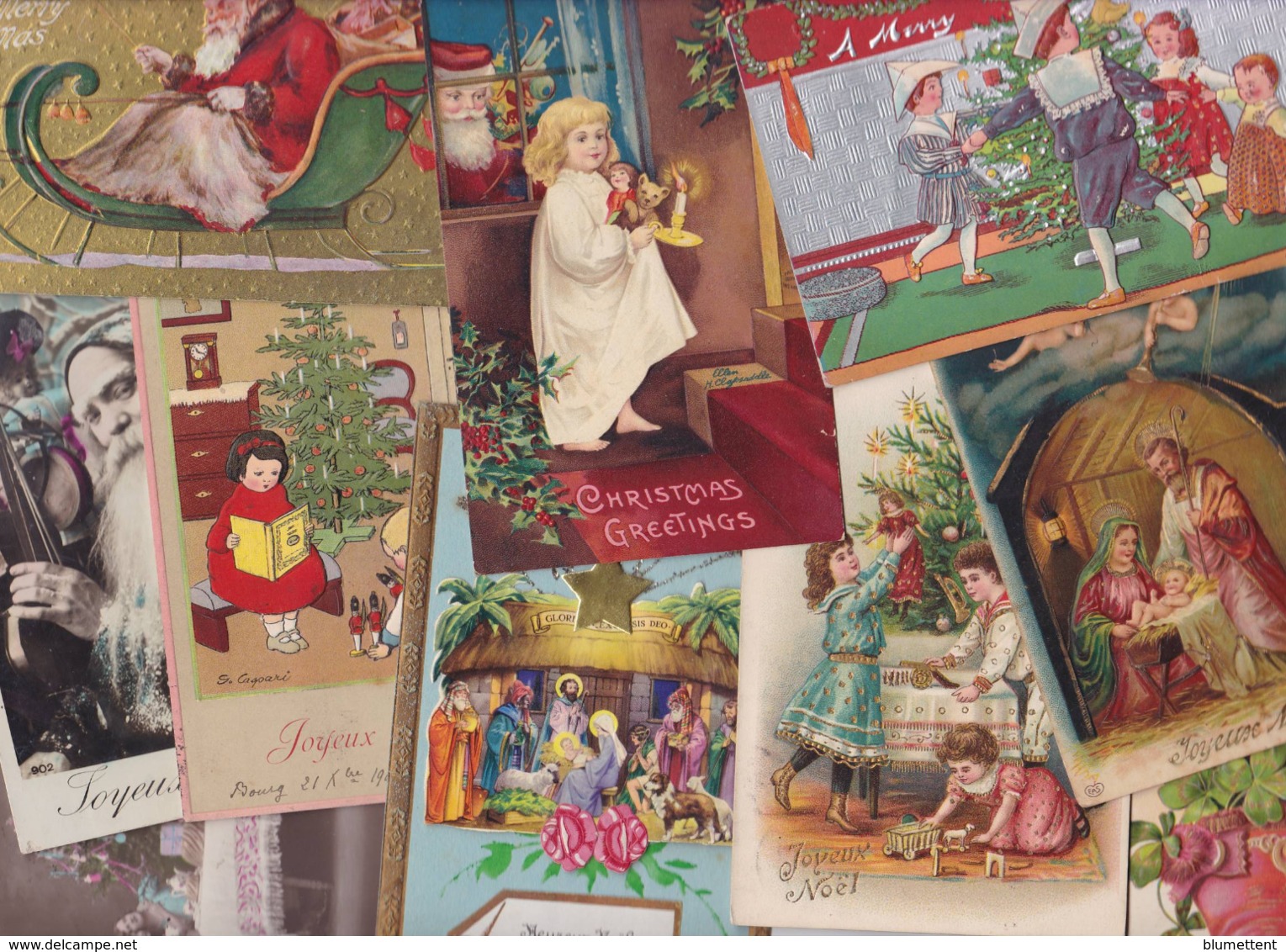 Lot 2187 De 10 CPA Noël Santa Claus Père Noël Déstockage Pour Revendeurs Ou Collectionneurs - 5 - 99 Postcards