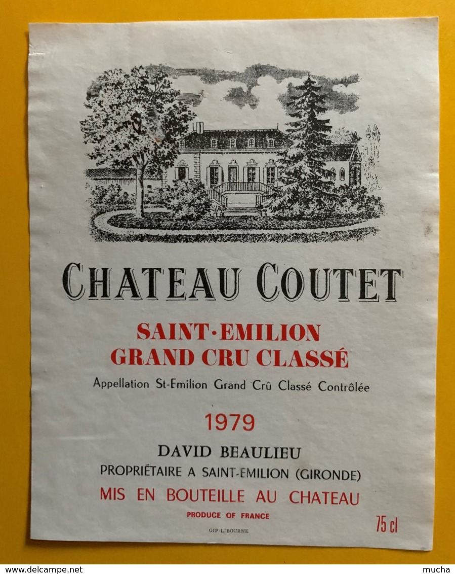 11757 - Château Coutet 1979 Saint Emilion - Bordeaux