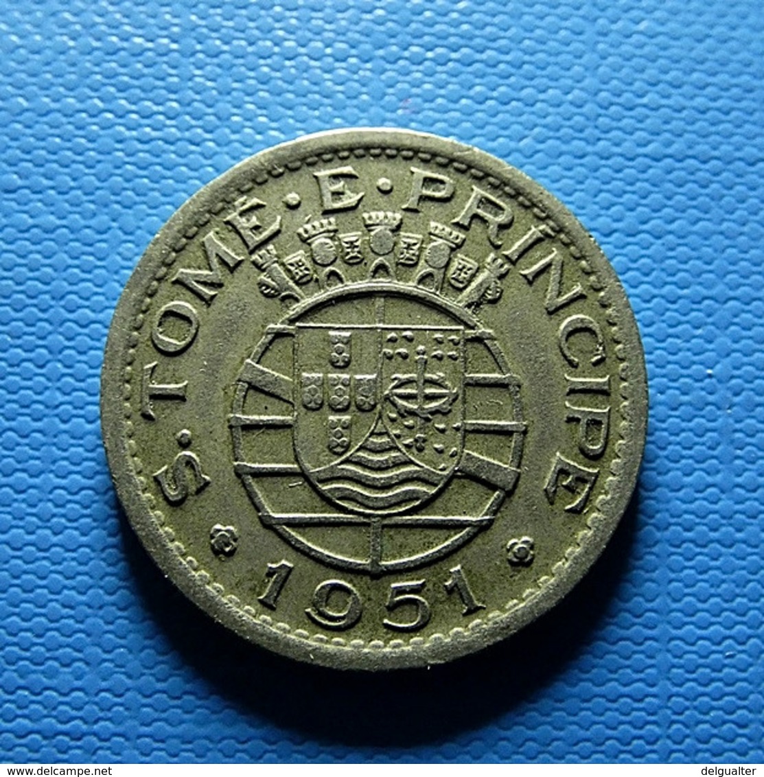 Portuguese S. Tomé E Príncipe 50 Centavos 1951 - Portugal