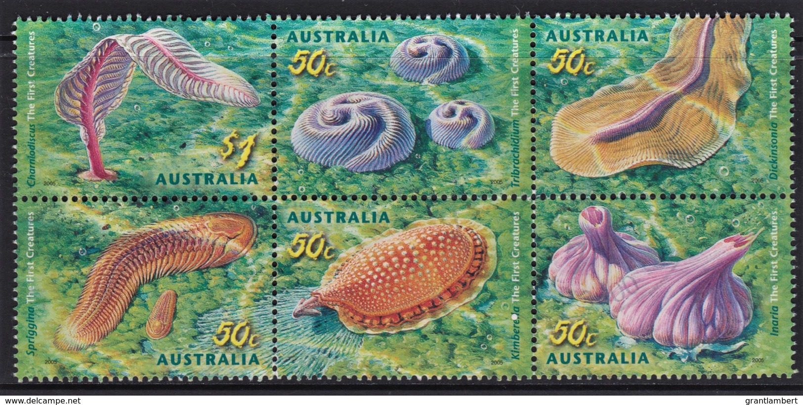 Australia 2005 Creatures Of The Slime Block Of 6 Used - Used Stamps