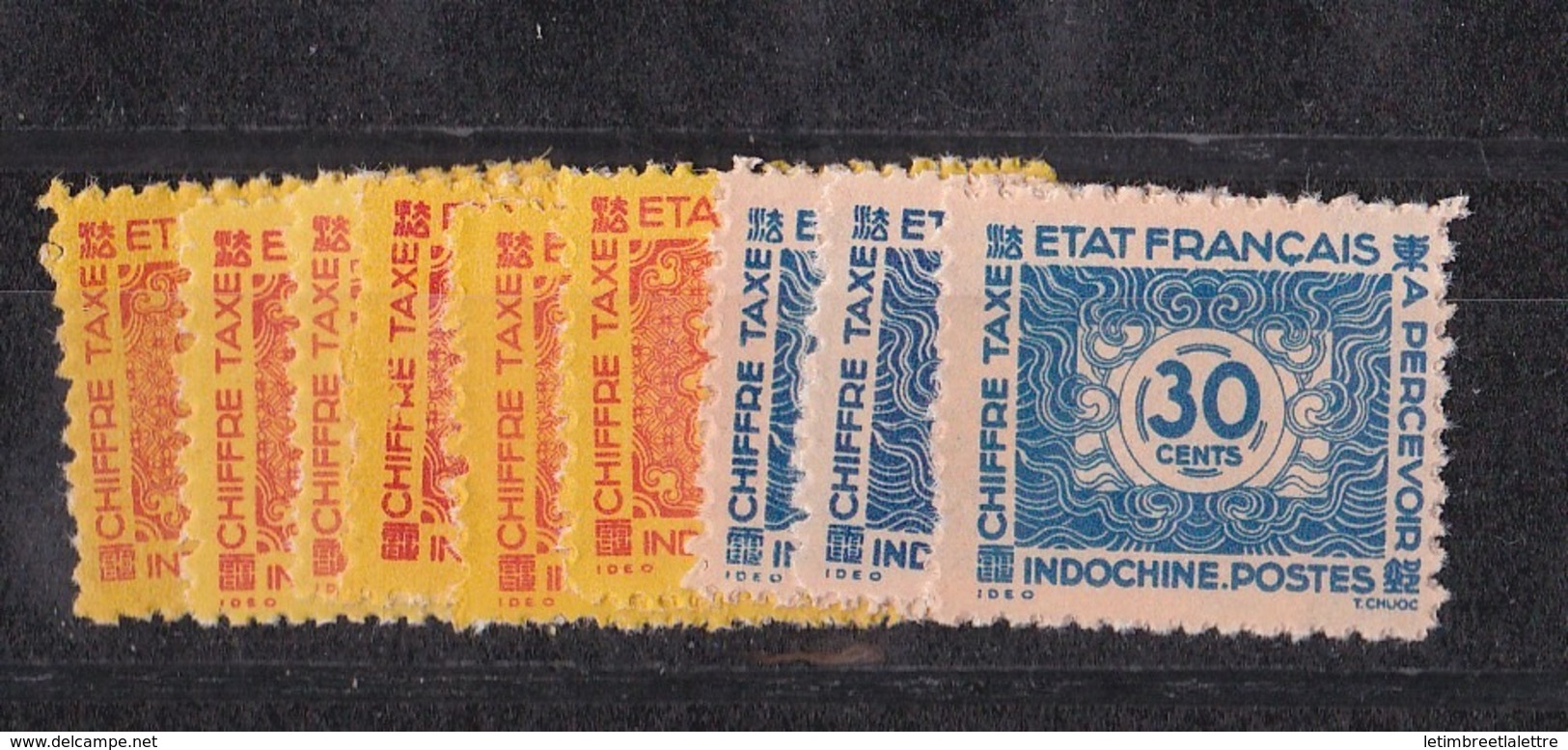 Indochine N 75 à 83** Sans Le 80 TAXE - Timbres-taxe