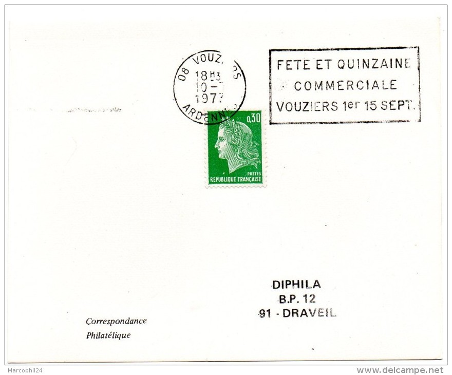 ARDENNES - Dépt N° 08 = VOUZIERS 1973 = FLAMME Codée à DROITE = SECAP ' FETE Et QUINZAINE COMMERCIALE ' - Mechanical Postmarks (Advertisement)