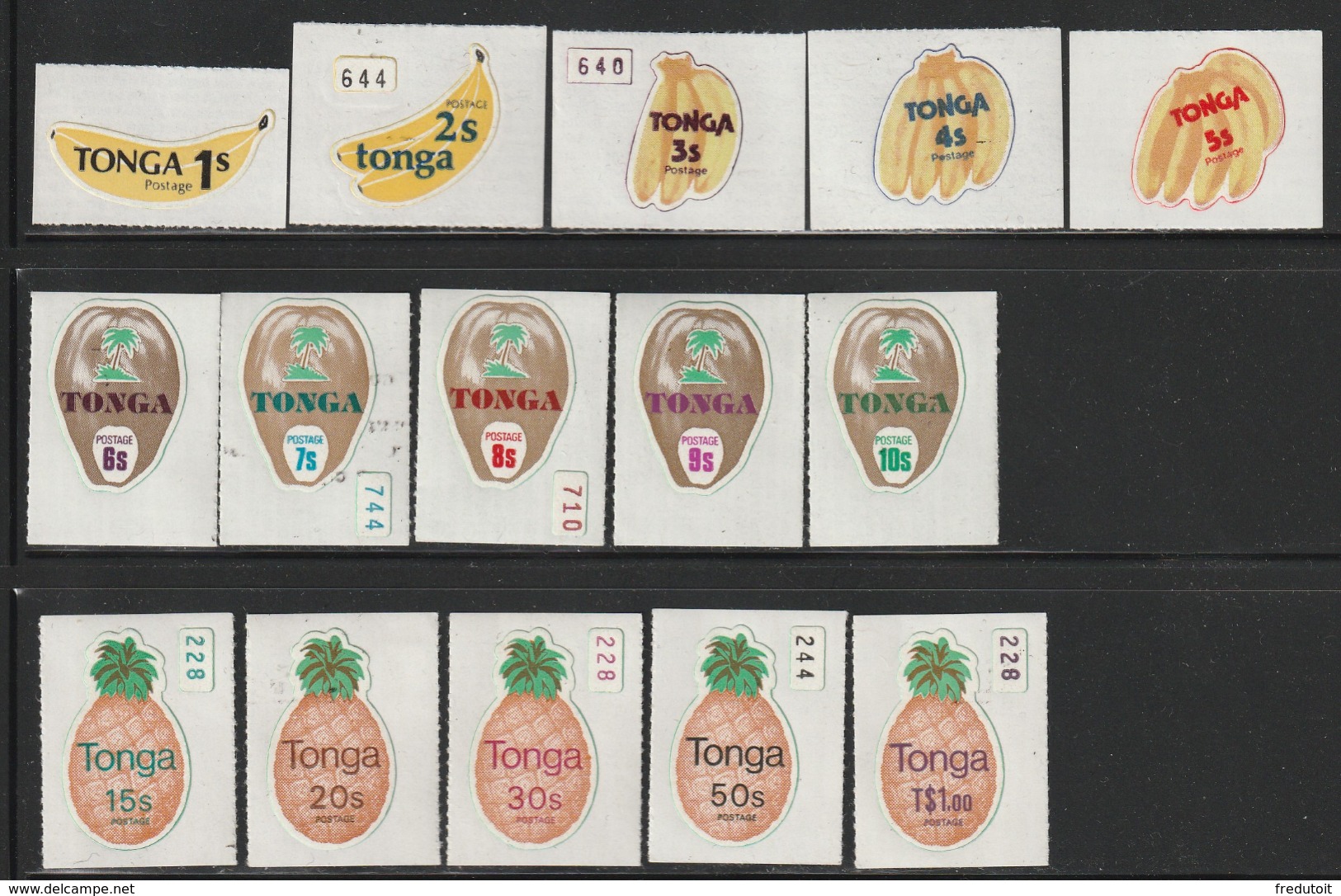TONGA -  N° 424/38 ** (1978)  FRUITS - Tonga (1970-...)