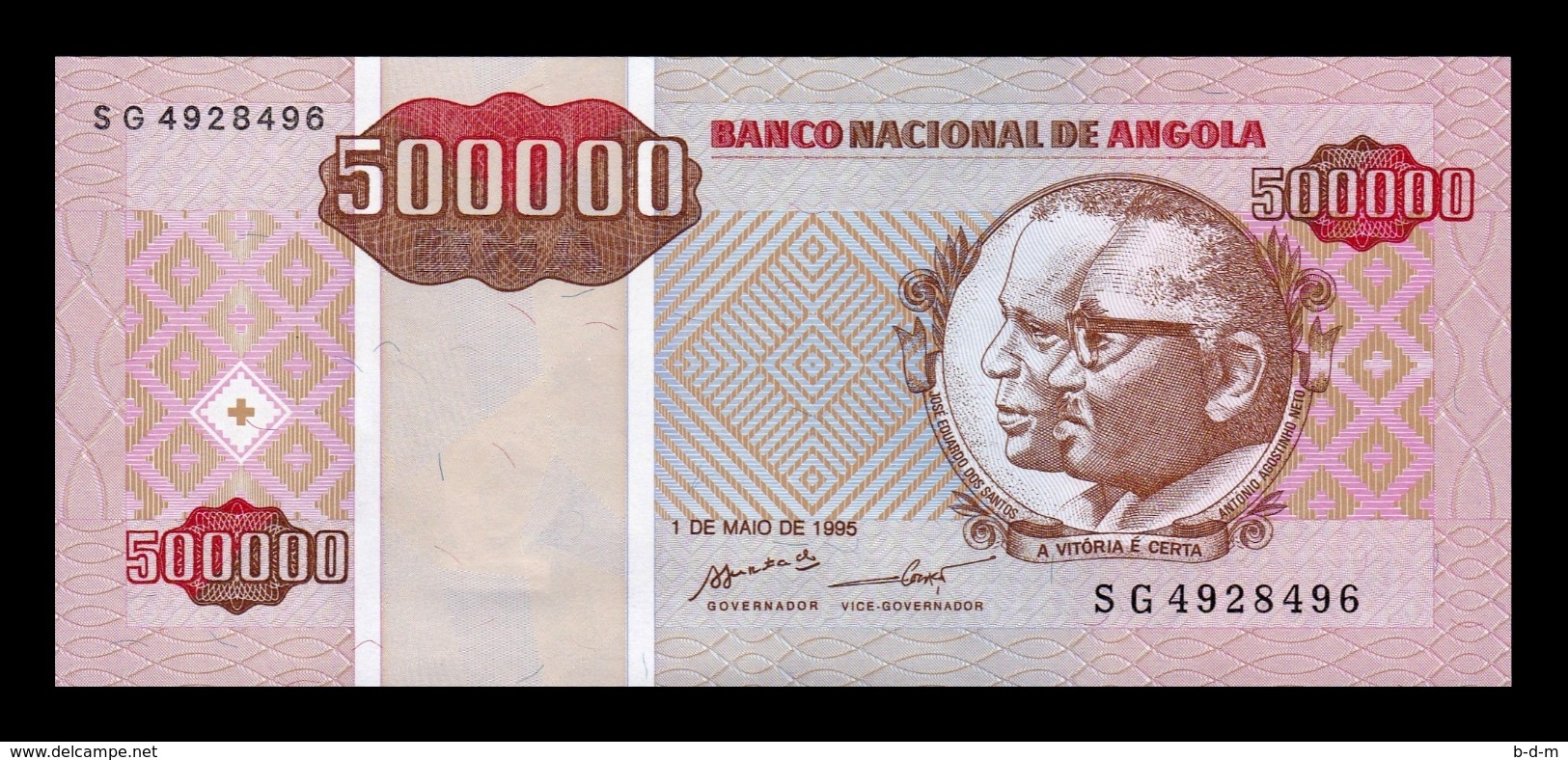 Angola 500000 Kwanzas 1995 Pick 140 SC UNC - Angola