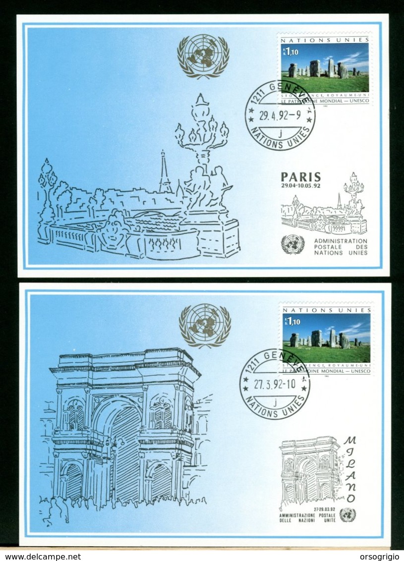 ONU - NAZIONI UNITE - FDC 1992   UNESCO - FDC