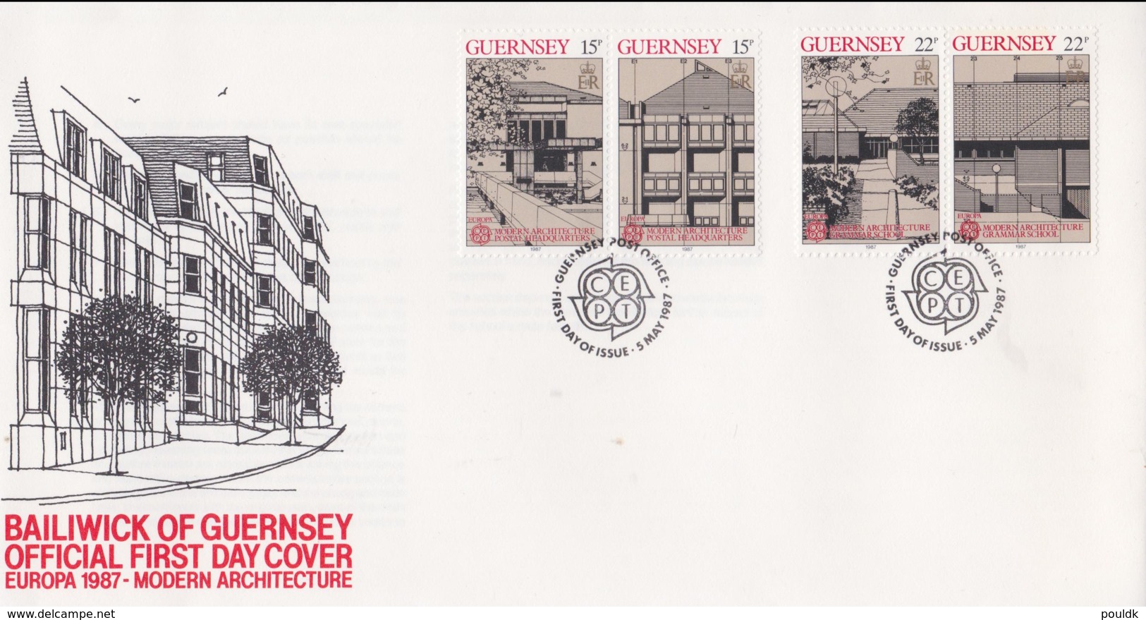 Guernsey 1987 FDC Europa CEPT (NB**LAR3B1A) - 1987