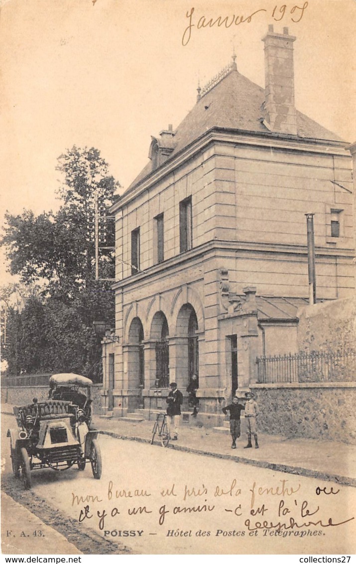 78-POISSY- HÔTEL DES POSTES ET TELEGRAPHES - Poissy