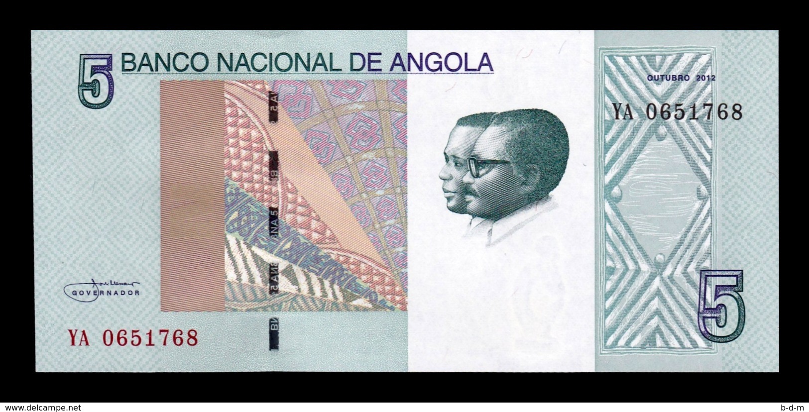 Angola 5 Kwanzas 2012 (2017) Pick 151A SC UNC - Angola