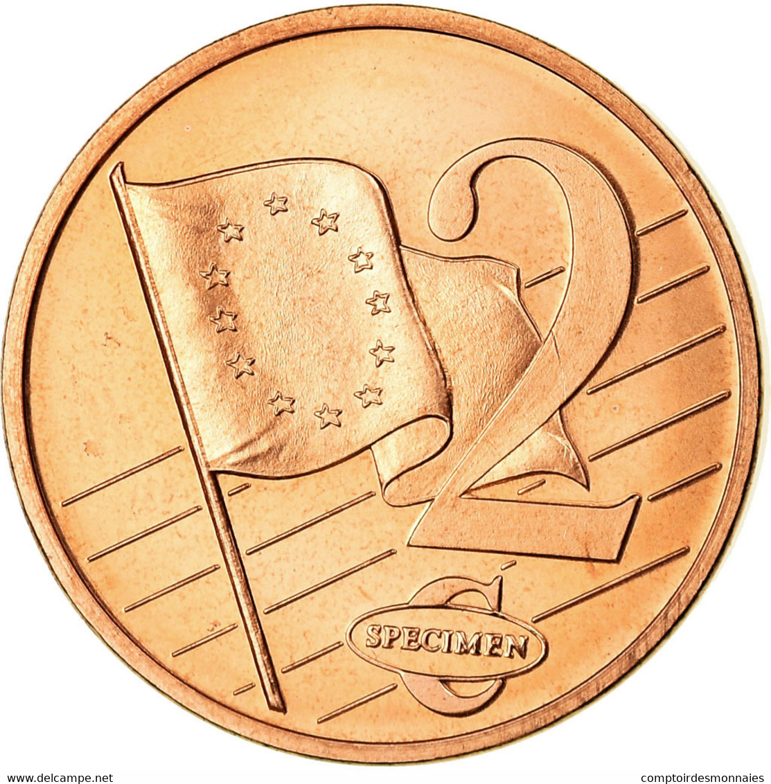 Slovénie, Fantasy Euro Patterns, 2 Euro Cent, 2003, FDC, Cuivre - Essais Privés / Non-officiels