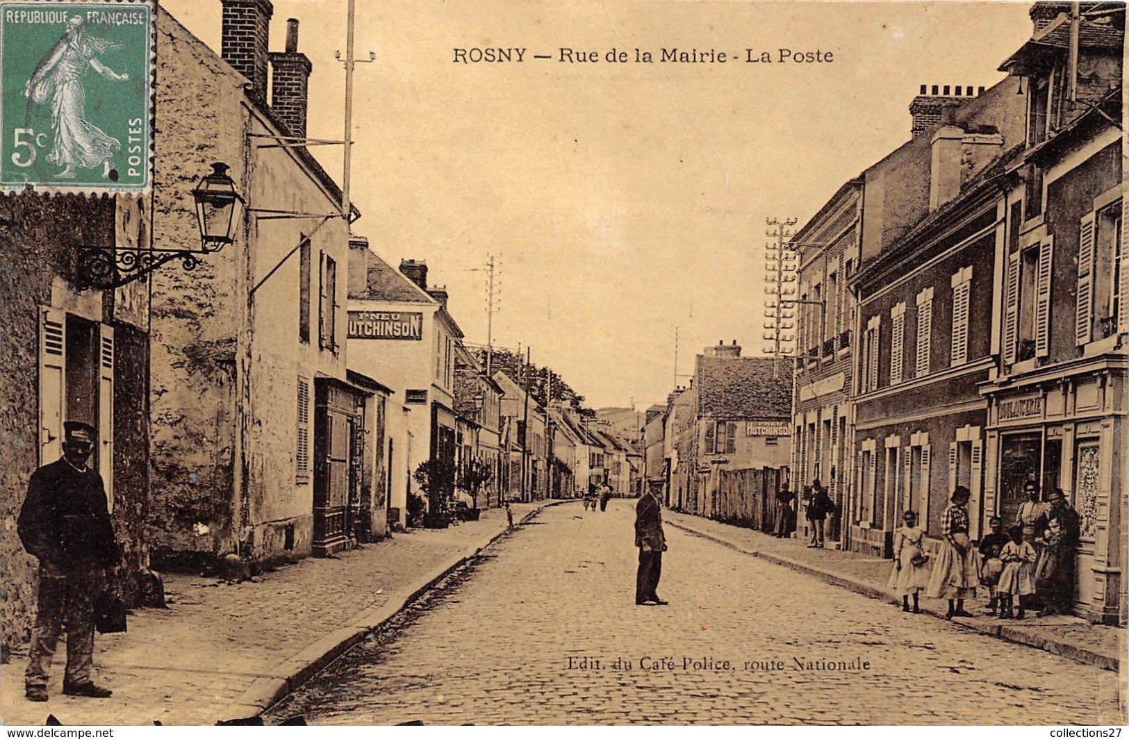 78-ROSNY-RUE DE LA MAIRIE LA POSTE - Rosny Sur Seine