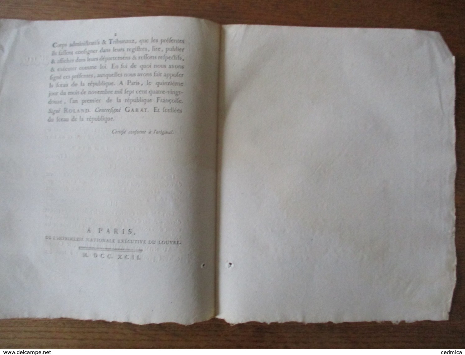 DECRET DE LA CONVENTION NATIONALE DES 25 OCTOBRE & 14 NOVEMBRE 1792 ABOLITION DES SUBSTITUTIONS - Décrets & Lois