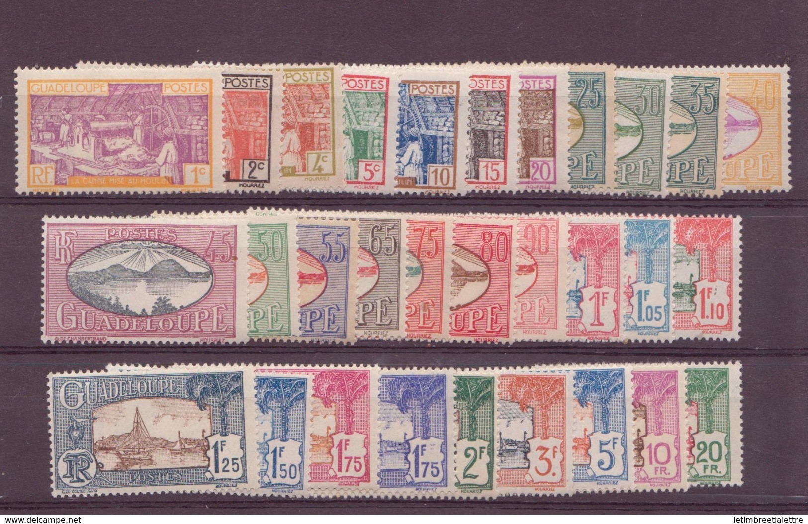 Guadeloupe N° 99 à 122**  Sans Le 114A - Unused Stamps