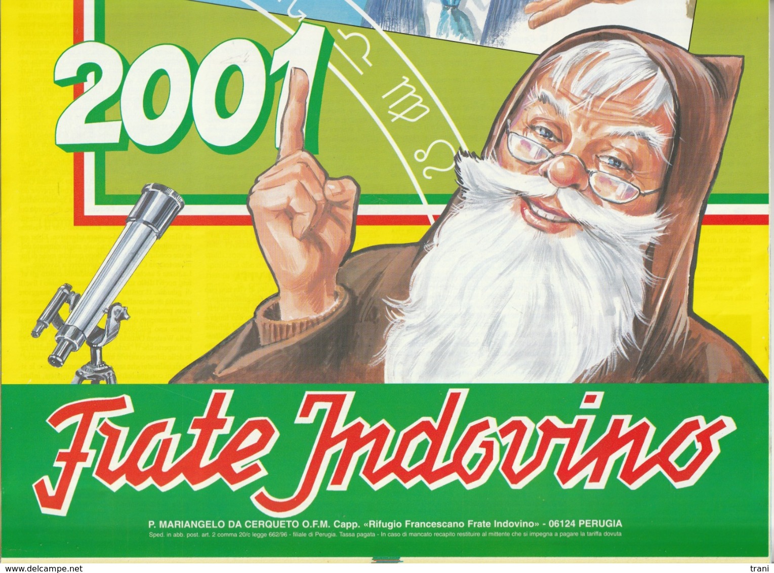 CALENDARIO FRATE INDOVINO - NUOVO - ANNO 2001 - Formato Grande : 2001-...