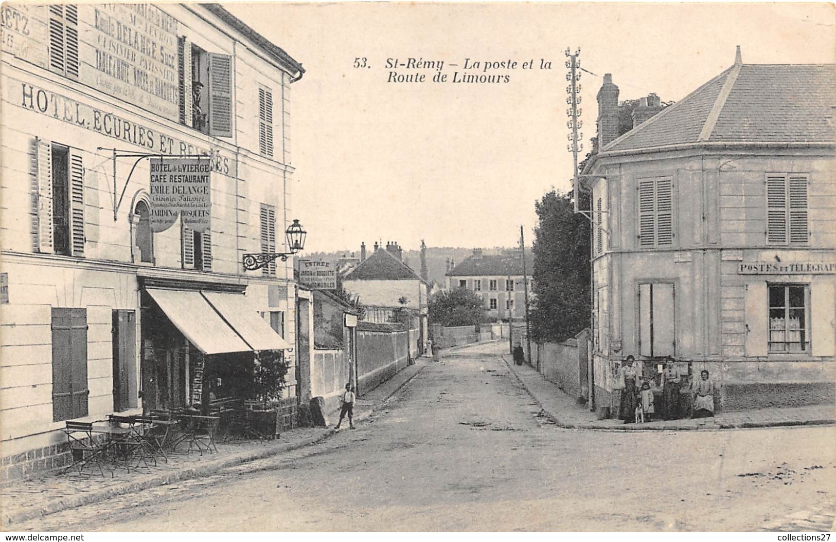 78-SAINT-REMY-LES-CHEVREUSE- LA POSTE ET LA ROUTE DE LIMOURS - St.-Rémy-lès-Chevreuse
