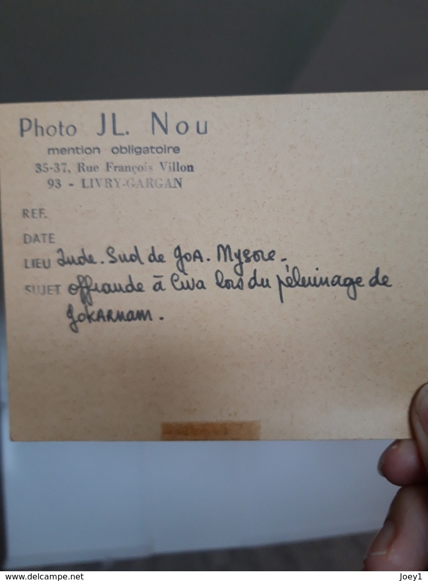 Ekta Original Du Photographe Jean Louis Nou,prix Niepce 1975,spécialiste De L Inde - Dias