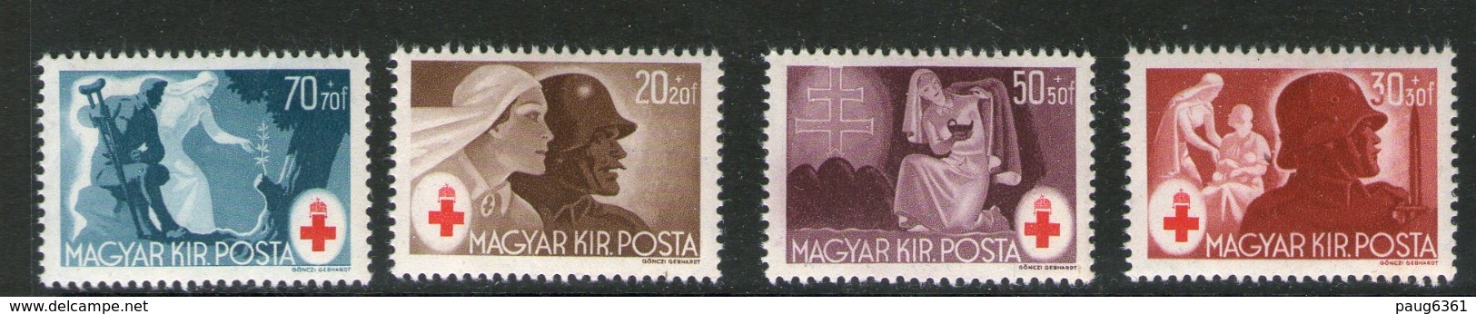 HONGRIE 1944 CROIX-ROUGE  YVERT N°649/52  NEUF MNH** - Cruz Roja