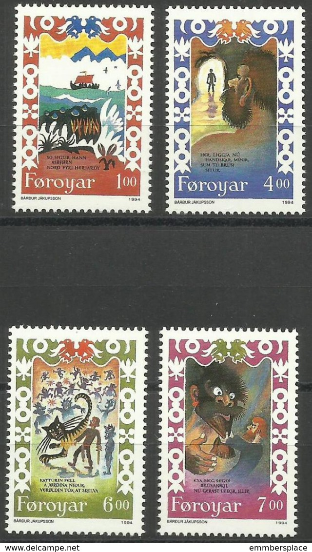 Faroe Islands - 1994 Traditional Ballad MNH **   SG 260-3  Sc 270-3 - Faroe Islands